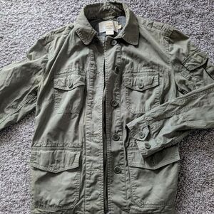 JCrew Green Utility Jacket
